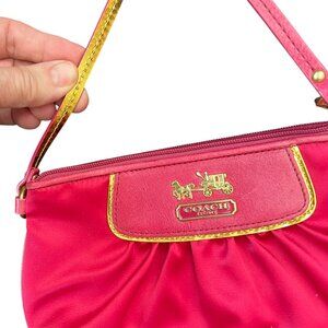 Coach Satin Hot Pink Wristlet